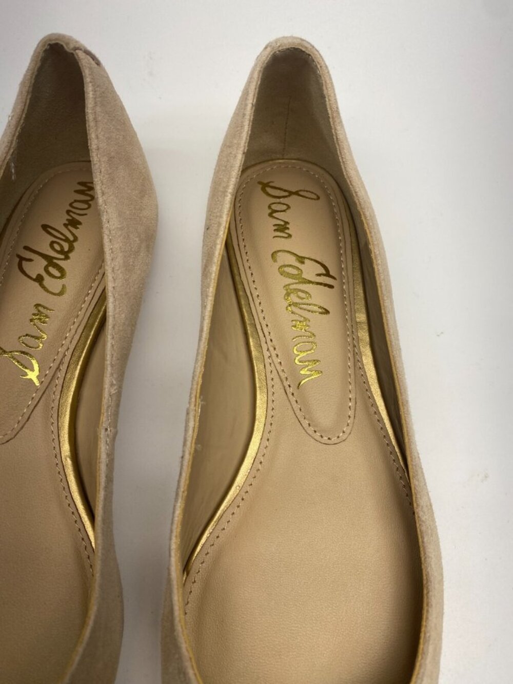 Sam Edelman Women's Natural Nori Pointed Toe Flat Sz 7 - Picture 4 of 10